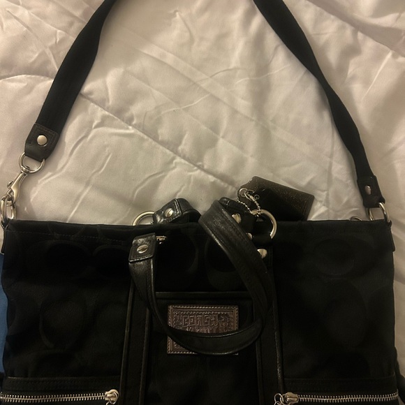 COACH Poppy Signature Logo Handbag - Picture 8 of 8